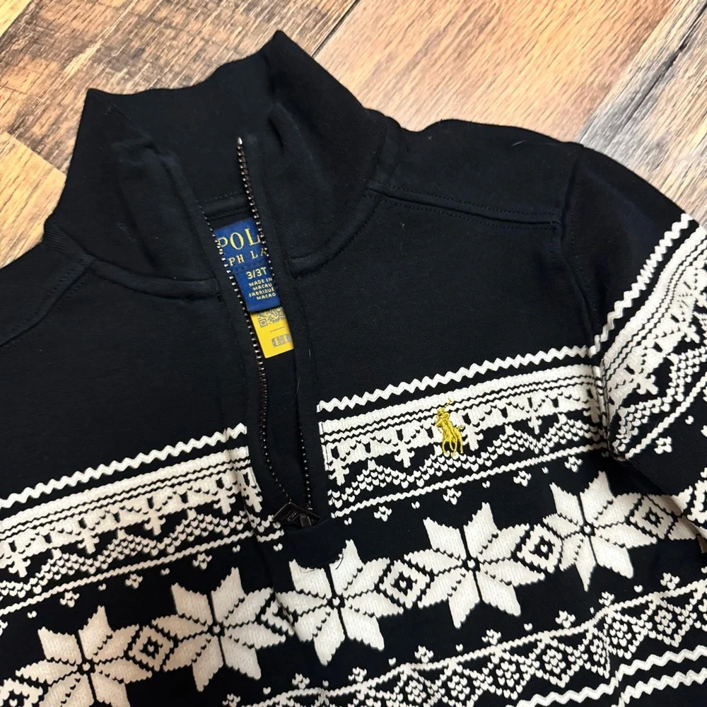 Polo by Ralph Lauren Black and White Sweater